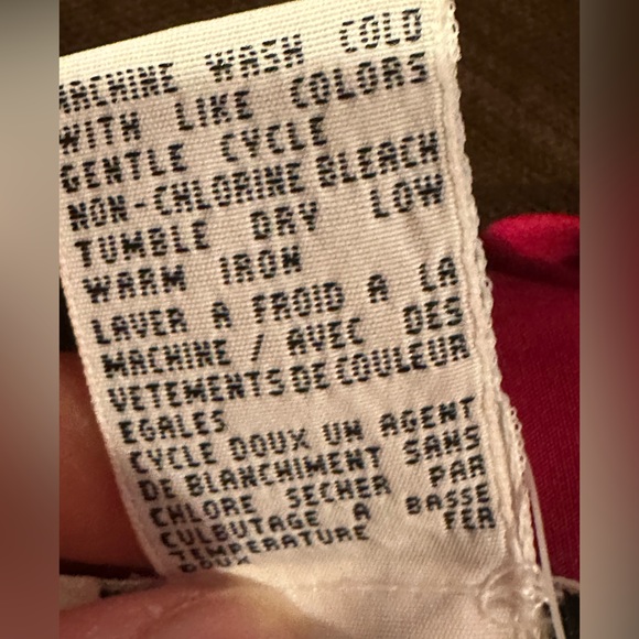 Talbots NWT Red Short Sleeves Collar Button Down Blouse Sz MP. 100% Cotton. - Picture 12 of 15